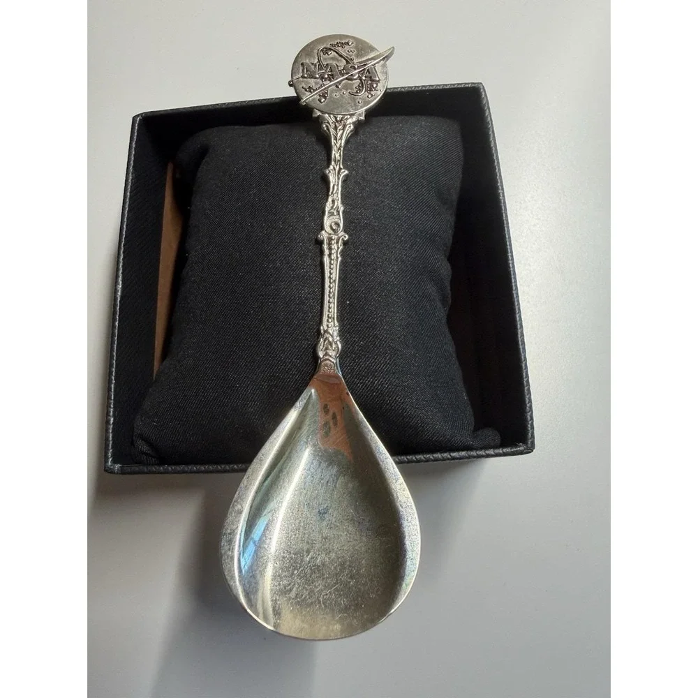 Souvenir Silver Plated Spoon NASA , Vintage Collector Souvenir